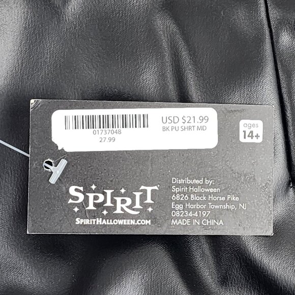 NWT Spirit Halloween Black Lace-Up Pirate Style Shorts Size M Goth Cosplay - Picture 5 of 8